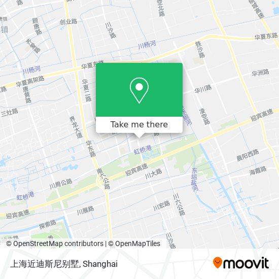 上海近迪斯尼别墅 map