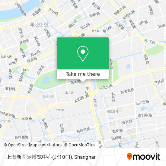 上海新国际博览中心(北10门) map