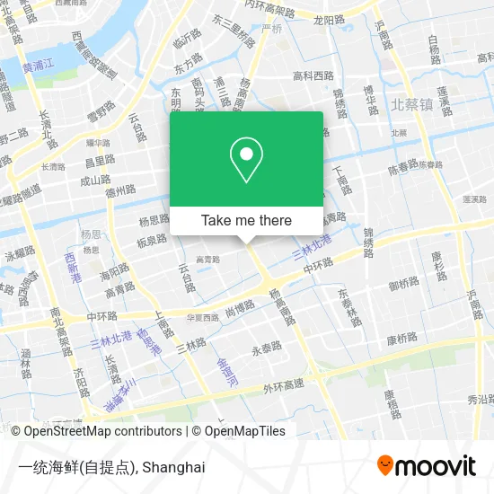 一统海鲜(自提点) map