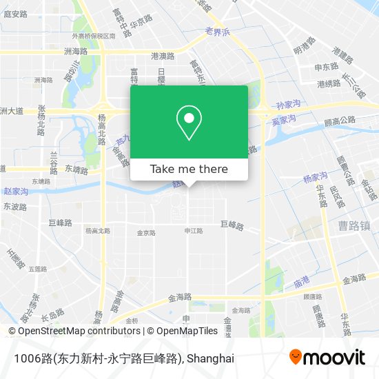 1006路(东力新村-永宁路巨峰路) map