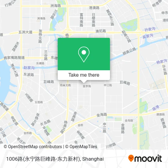 1006路(永宁路巨峰路-东力新村) map