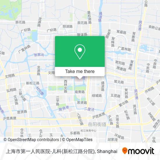 上海市第一人民医院-儿科(新松江路分院) map