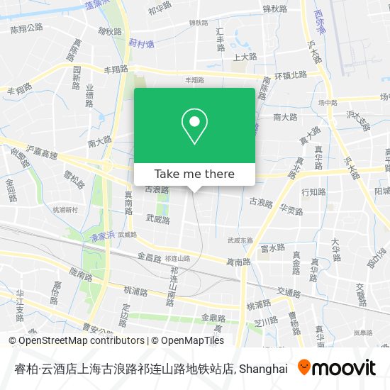 睿柏·云酒店上海古浪路祁连山路地铁站店 map