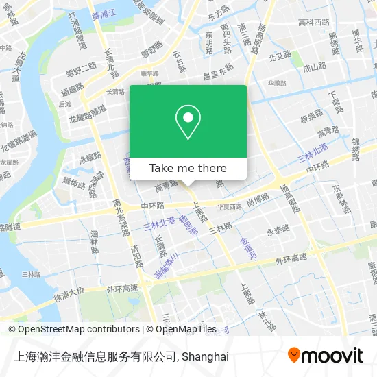 上海瀚沣金融信息服务有限公司 map