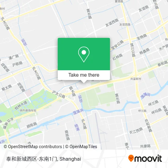 泰和新城西区-东南1门 map
