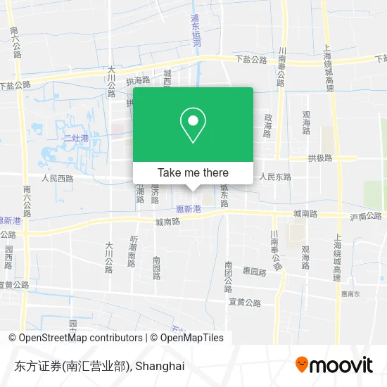 东方证券(南汇营业部) map
