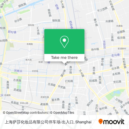 上海萨莎化妆品有限公司停车场-出入口 map