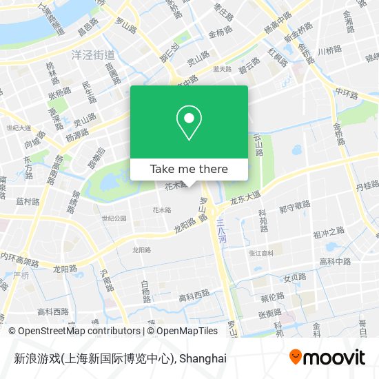 新浪游戏(上海新国际博览中心) map