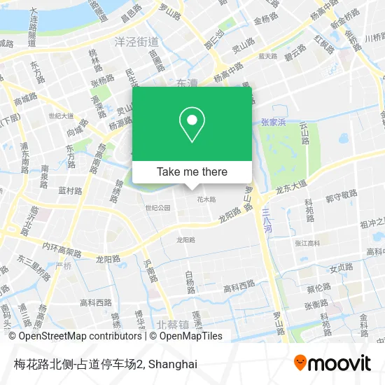 梅花路北侧-占道停车场2 map