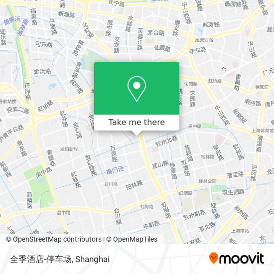 全季酒店-停车场 map