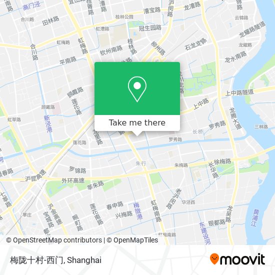 梅陇十村-西门 map