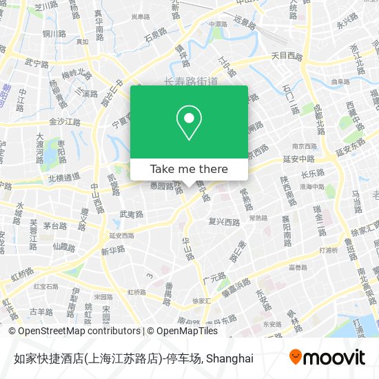 如家快捷酒店(上海江苏路店)-停车场 map