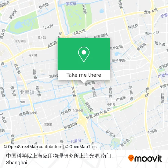 中国科学院上海应用物理研究所上海光源-南门 map