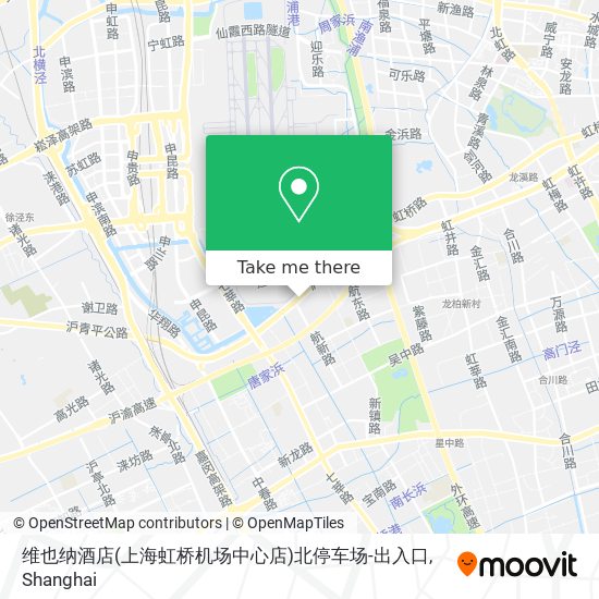 维也纳酒店(上海虹桥机场中心店)北停车场-出入口 map