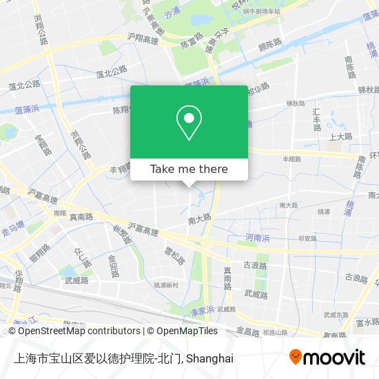 上海市宝山区爱以德护理院-北门 map