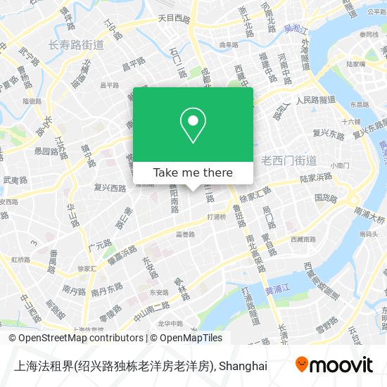 上海法租界(绍兴路独栋老洋房老洋房) map