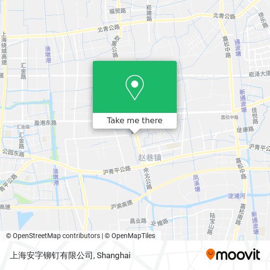 上海安字铆钉有限公司 map