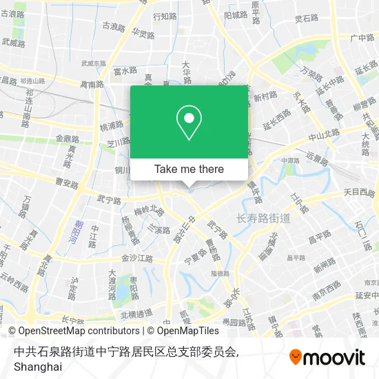 中共石泉路街道中宁路居民区总支部委员会 map
