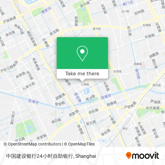 中国建设银行24小时自助银行 map
