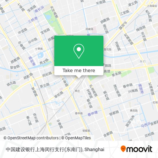 中国建设银行上海闵行支行(东南门) map