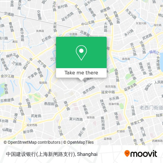 中国建设银行(上海新闸路支行) map