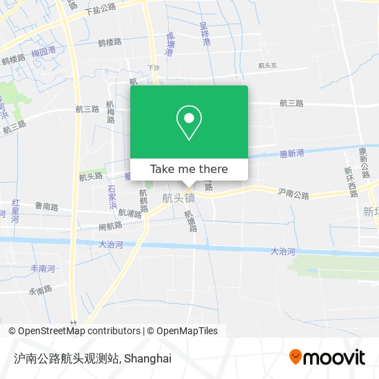 沪南公路航头观测站 map