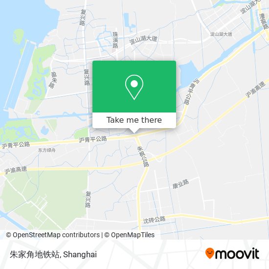 朱家角地铁站 map