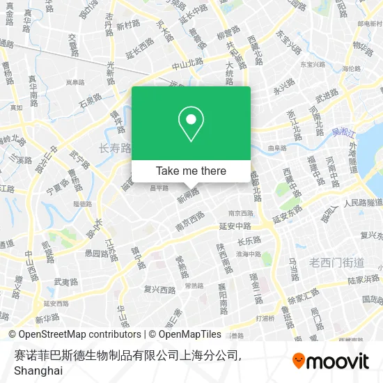 赛诺菲巴斯德生物制品有限公司上海分公司 map