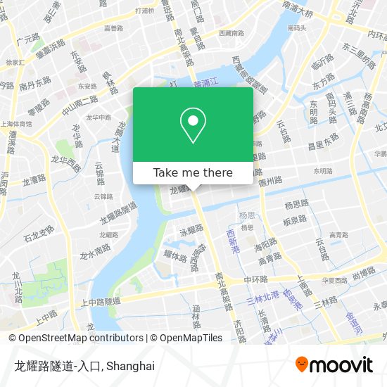 龙耀路隧道-入口 map