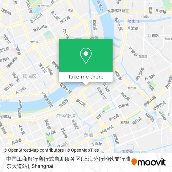 中国工商银行离行式自助服务区(上海分行地铁支行浦东大道站) map