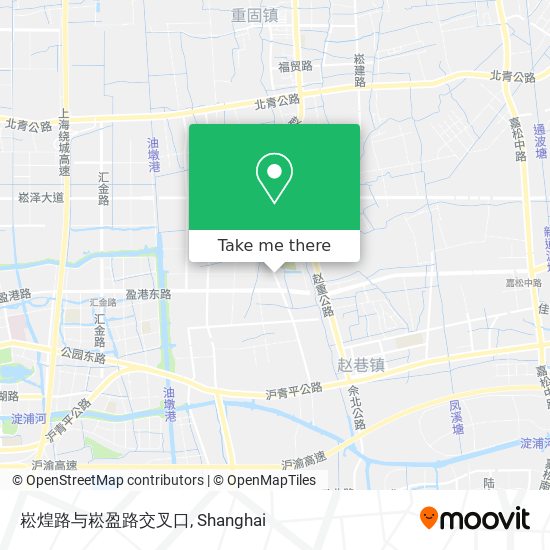 崧煌路与崧盈路交叉口 map