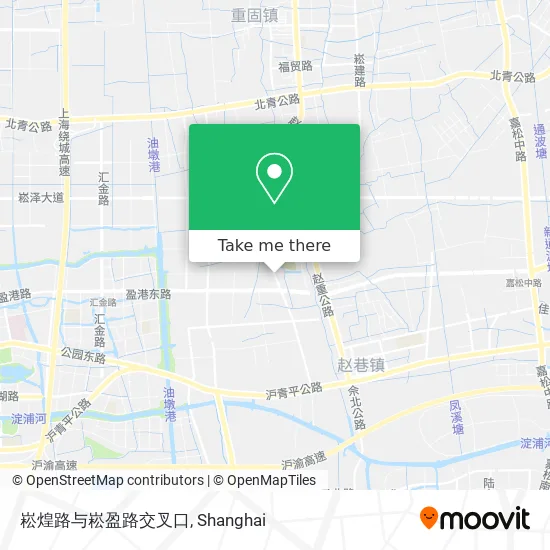 崧煌路与崧盈路交叉口 map