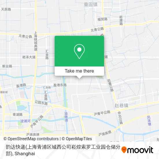 韵达快递(上海青浦区城西公司崧煌索罗工业园仓储分部) map