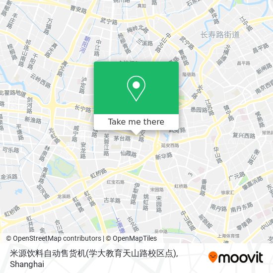 米源饮料自动售货机(学大教育天山路校区点) map