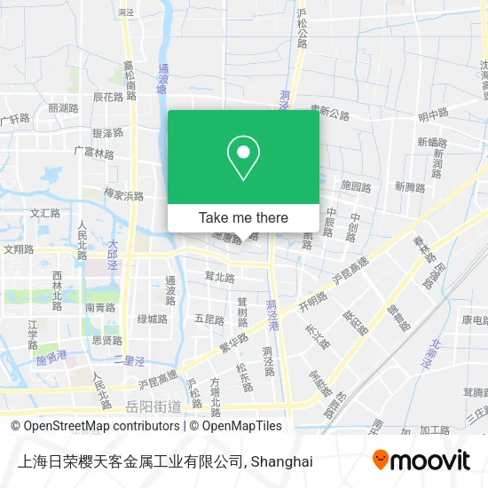 上海日荣樱天客金属工业有限公司 map