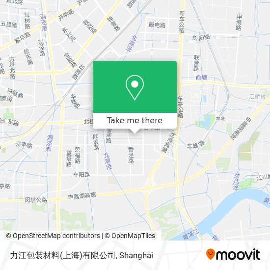 力江包装材料(上海)有限公司 map