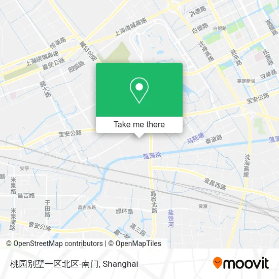桃园别墅一区北区-南门 map