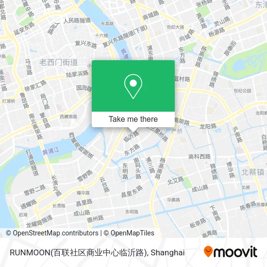 RUNMOON(百联社区商业中心临沂路) map