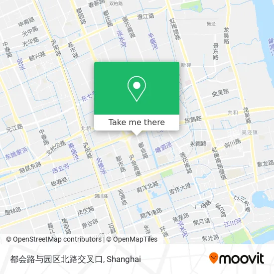 都会路与园区北路交叉口 map