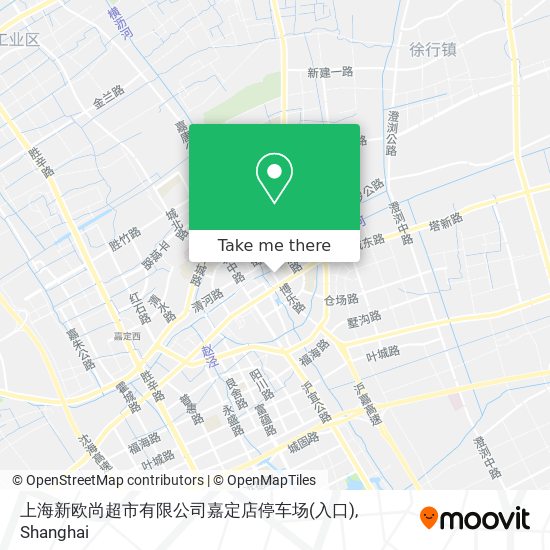 上海新欧尚超市有限公司嘉定店停车场(入口) map