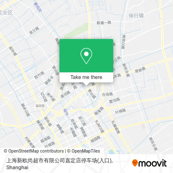 上海新欧尚超市有限公司嘉定店停车场(入口) map