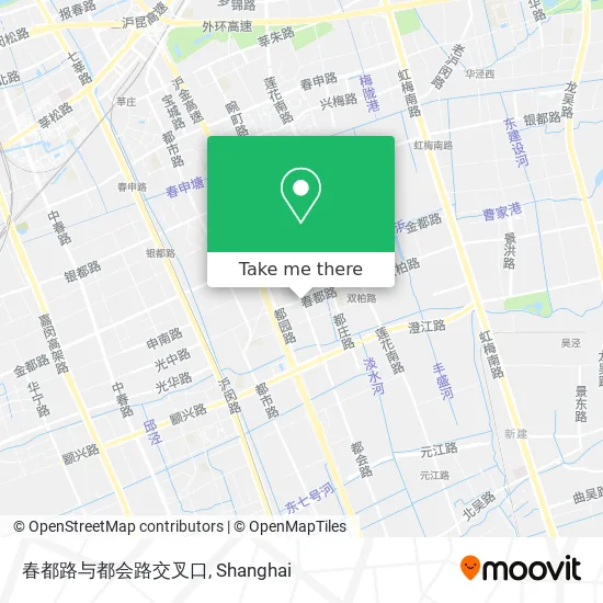 春都路与都会路交叉口 map