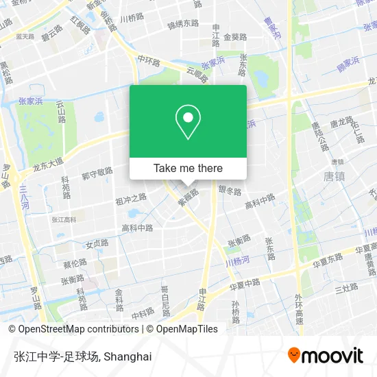 张江中学-足球场 map