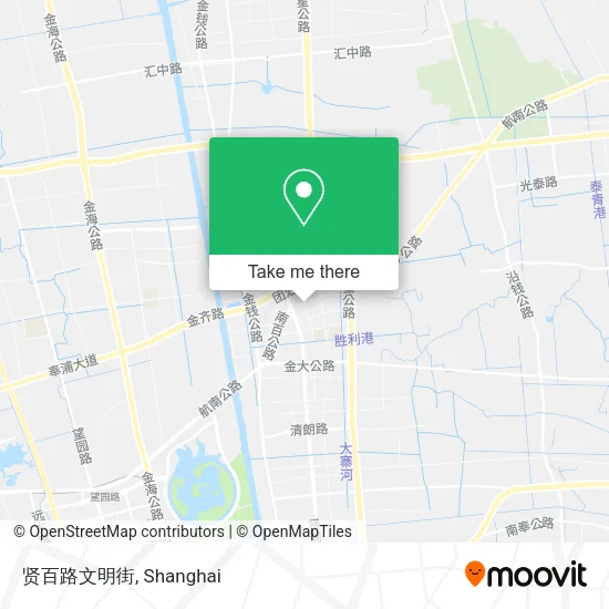 贤百路文明街 map