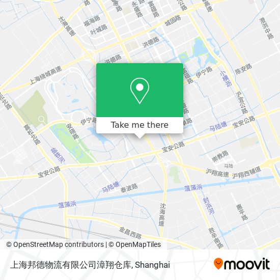 上海邦德物流有限公司漳翔仓库 map