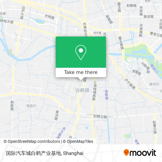 国际汽车城白鹤产业基地 map