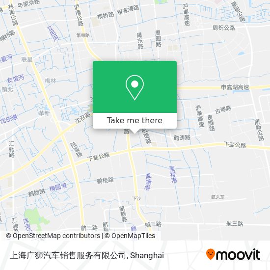 上海广狮汽车销售服务有限公司 map