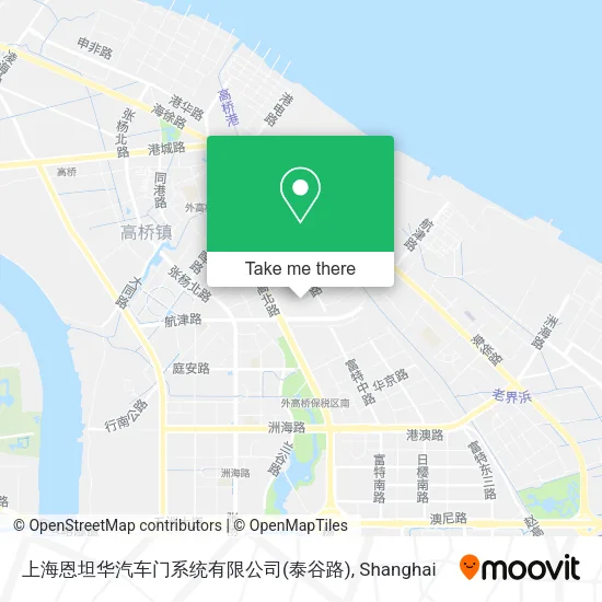 上海恩坦华汽车门系统有限公司(泰谷路) map