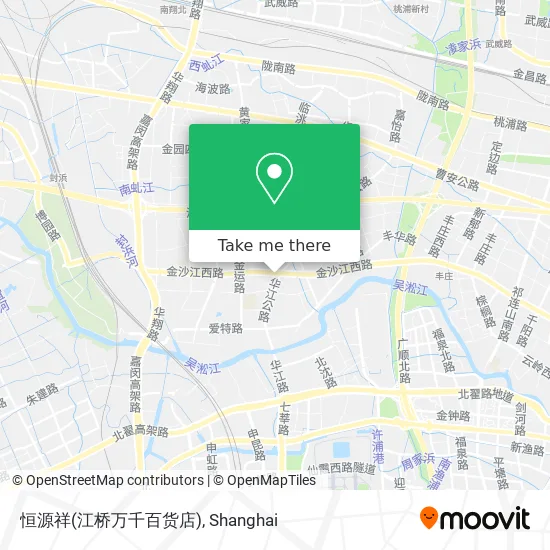 恒源祥(江桥万千百货店) map