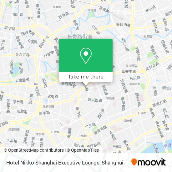 Hotel Nikko Shanghai Executive Lounge map